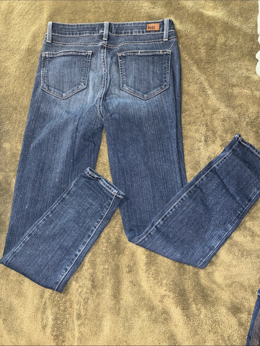 PAIGE Skinny Jeans in Medium Blue Wash